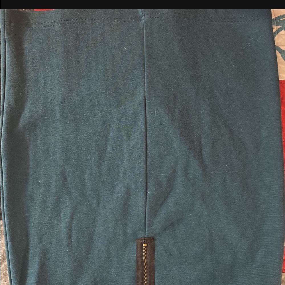 Teal midi skirt